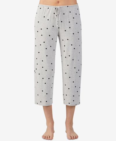 Shop Ellen Tracy Yours To Love Capri Pajama Pants In Gray