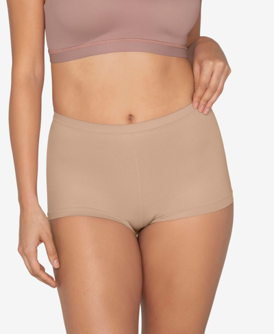Shop Leonisa Perfect Fit Boyshort Style Panty In Tan/beige