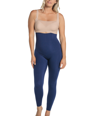 Leonisa Extra High Waisted Firm Compression Legging In Dark Blue