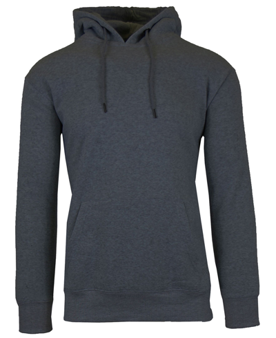 Shop Galaxy By Harvic Men's Slim-fit Fleece-lined Pullover Hoodie In Gray