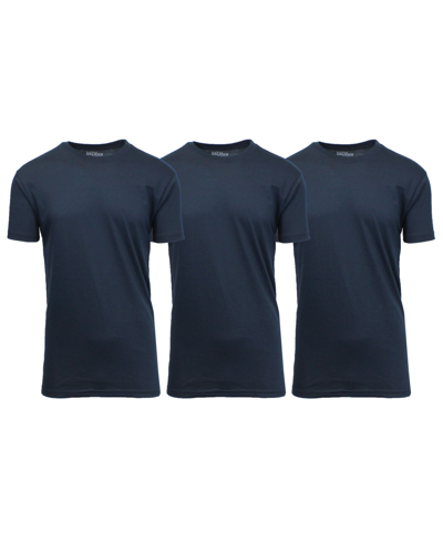Shop Galaxy By Harvic Men's Crewneck T-shirts, Pack Of 3 In Blue