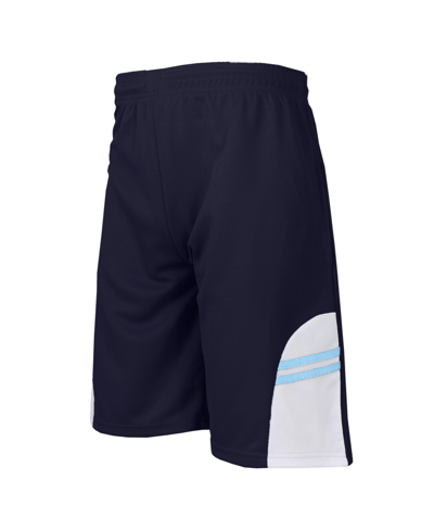 Shop Galaxy By Harvic Men's Moisture Wicking Shorts With Side Trim Design In Blue