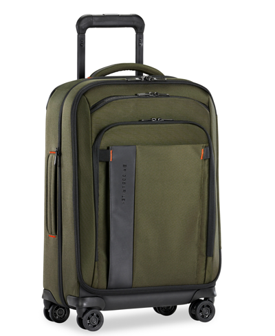 Shop Briggs & Riley Zdx 22" Carry-on Expandable Spinner In Green