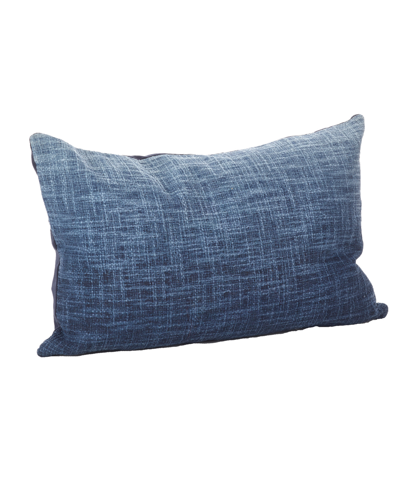 Shop Saro Lifestyle Ombre Decorative Pillow, 14" X 23" In Blue