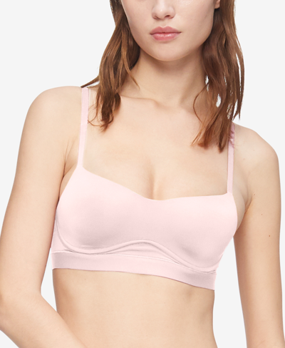 Shop Calvin Klein Women's Perfectly Fit Flex Lightly Lined Bralette In Pink