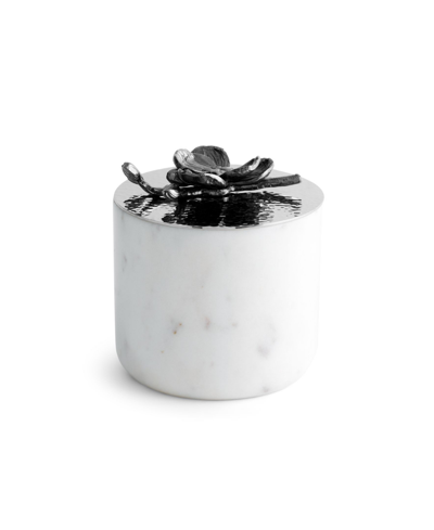 Shop Michael Aram Black Orchid Marble Candle In White