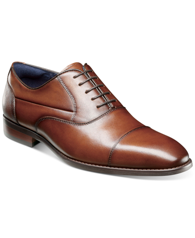 Shop Stacy Adams Men's Kallum Cap-toe Oxford Dress Shoe Men's Shoes In Brown