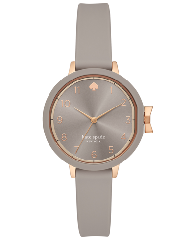 Shop Kate Spade New York Women's Park Row Gray Silicone Strap Watch 34mm