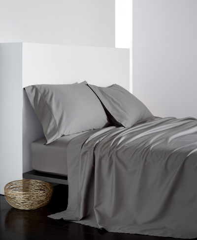 Shop Donna Karan Collection Silk Indulgence Standard Pillowcase Pair Bedding In Gray