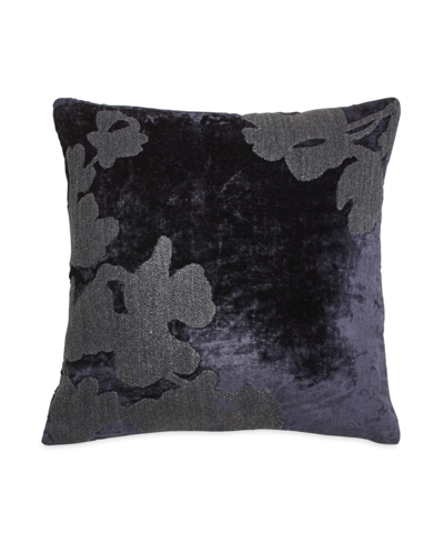 Shop Donna Karan Home Sapphire 18" L X 18" W Decorative Pillow Bedding In Blue