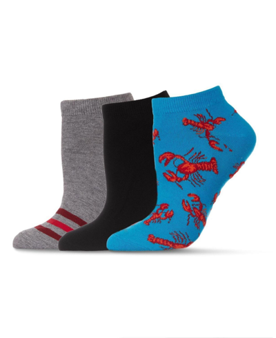 Shop Memoi Women's 3-pk. Animals Socks Set In Blue
