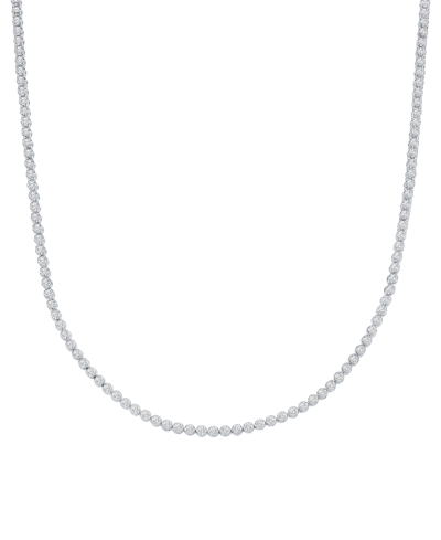 Shop Macy's Men's Diamond 24" Necklace (5-7/8 Ct. T.w.) In 10k Gold In White