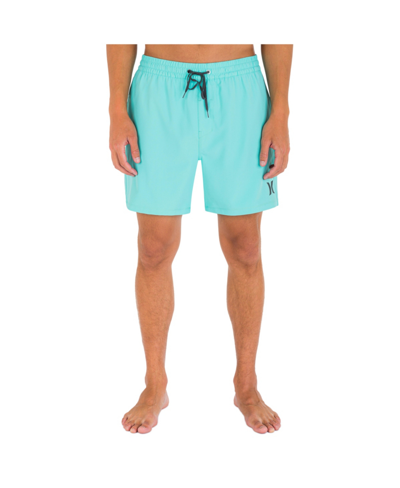 Shop Hurley Men's One And Only Solid Volley Shorts In Green