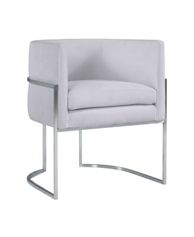 Shop Tov Furniture Giselle Dining Chair - Silver Frame In Gray