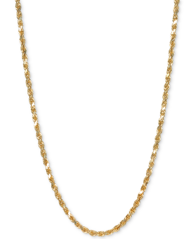 Shop Italian Gold Forza Rope 18" Chain Necklace In 14k Gold