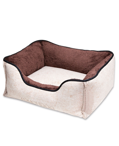 Shop Touchdog 'felter Shelter' Luxury Designer Premium Dog Bed Large In Tan/beige