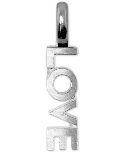 Shop Alex Woo Mini Love Charm Pendant In Sterling Silver