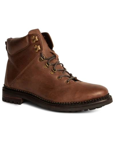 Shop Anthony Veer Rockefeller Men's Leather Hiking Boots Men's Shoes In Brown
