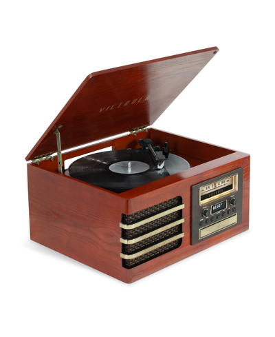 Shop Victrola Ellington Bluetooth Record Player In Brown