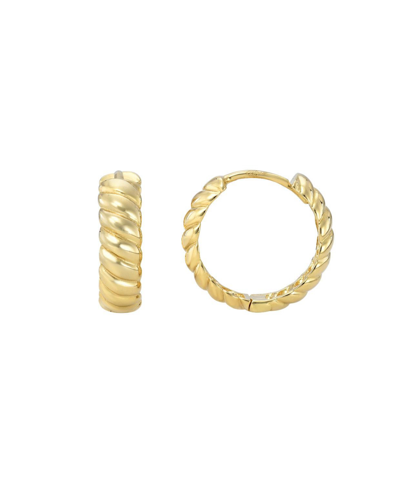 Shop Zoe Lev 14k Gold Braided Huggie Earrings
