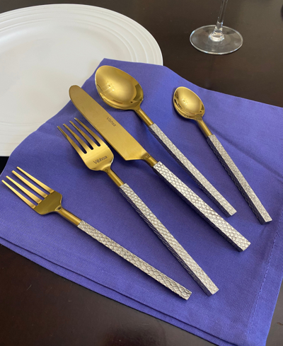 Shop Vibhsa 20 Piece Flatware Set, Service For 4 In Gold
