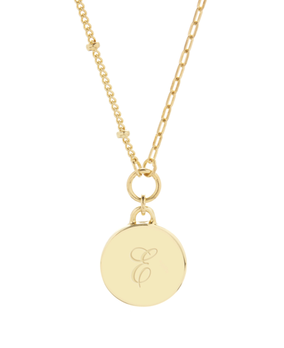 Shop Brook & York 14k Gold Plated Paige Initial Pendant