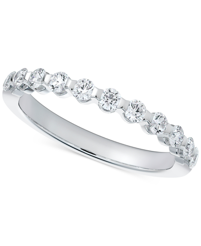Shop De Beers Forevermark Portfolio By  Diamond Band (3/4 Ct. T.w.) In 14k White Gold