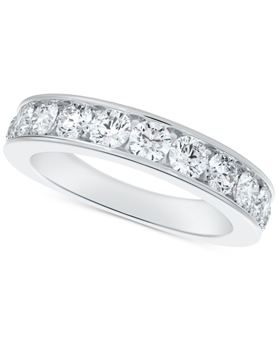 Shop De Beers Forevermark Portfolio By  Diamond Channel Set Band (1/2 Ct. T.w.) In 14k White Gold