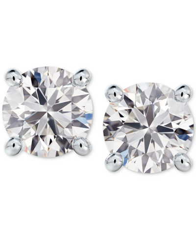 Shop De Beers Forevermark Portfolio By  Diamond Stud Earrings (1 Ct. T.w.) In 14k White Or Yellow Gold