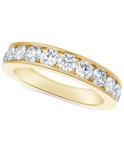 Shop De Beers Forevermark Portfolio By  Diamond Channel Set Band (1/4 Ct. T.w.) In 14k Gold Or Rose Gold In Yellow