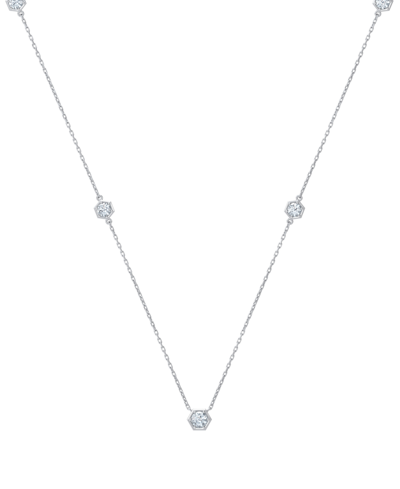 Shop De Beers Forevermark Portfolio By  Diamond Honeycomb Station Statement Necklace (7/8 Ct. T.w.) In 14k In Gold
