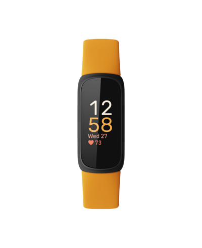 Shop Fitbit Inspire 3 Morning Glow Wellness Tracker Watch, 19.5mm In Yellow