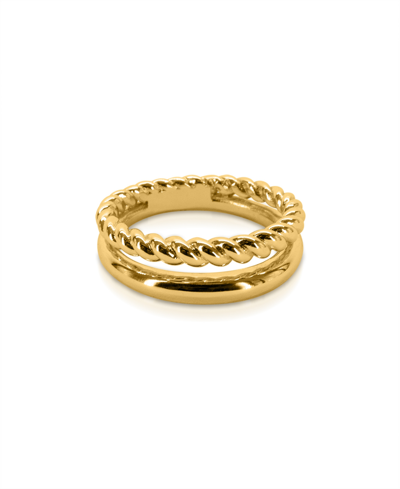 Shop Oma The Label Pheonix Ring In 18k Gold- Plated Brass