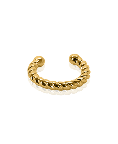 Shop Oma The Label Neumi Twisted Ear Cuff In Gold
