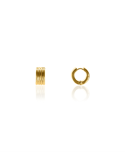 Shop Oma The Label Women's Anekhe 18k Gold Plated Brass Huggies Earrings