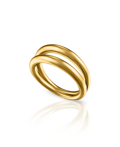 Shop Oma The Label Women's Phoenix 18k Gold-plated Brass Plain Ring