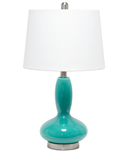 Shop Lalia Home Glass Dollop Table Lamp In Green