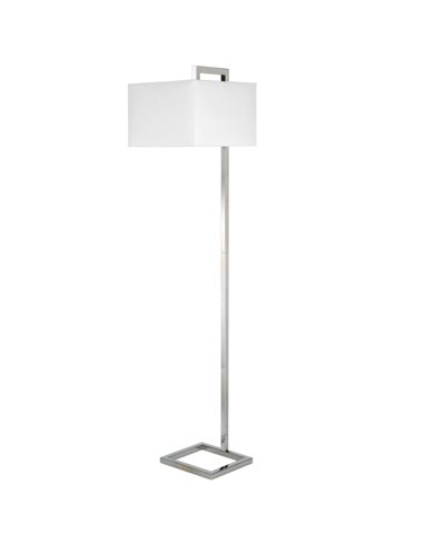 Shop Hudson & Canal Grayson Floor Lamp With Square Shade In Silver