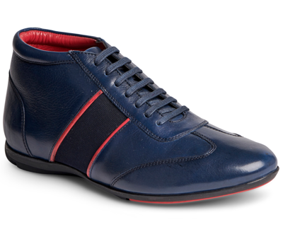 Shop Carlos By Carlos Santana Fleetwood Mid-top Sneaker Men's Shoes In Blue