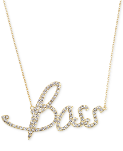 Shop Simone I. Smith Crystal Boss Pendant Necklace In 18k Gold Over Sterling Silver In Yellow