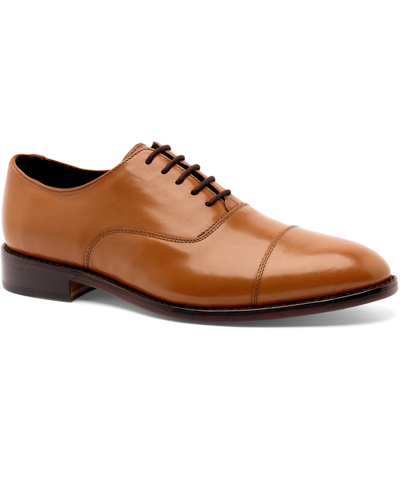 Shop Anthony Veer Clinton Cap-toe Oxford Men's Shoes In Brown