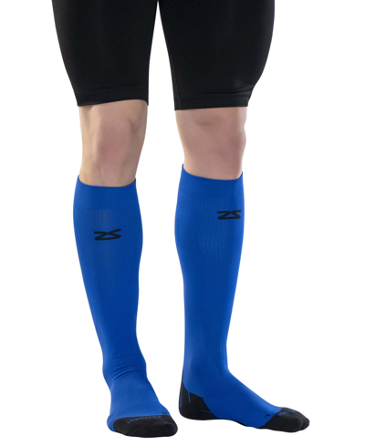 Shop Zensah Tech Compression Socks In Blue