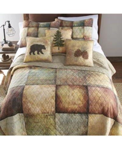 Shop American Heritage Textiles Wood Patch Cotton Quilt Collection In Brown