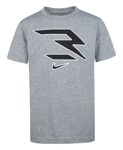 Shop Nike 3brand By Russell Wilson Big Boys Icon T-shirt In Gray