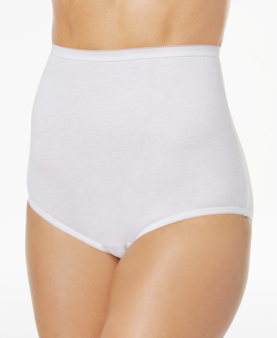 Shop Vanity Fair Perfectly Yours Cotton Classic Brief Underwear 15318 In White