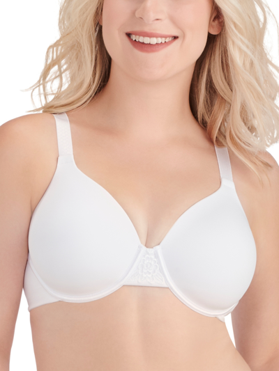 Shop Vanity Fair Beauty Back Smoothing Full-figure Contour Bra 76380 In White