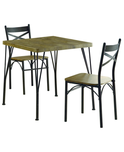Shop Furniture Of America Kelle 3-piece Table Set In Tan/beige