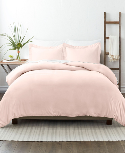 Shop Ienjoy Home Home Collection Premium Ultra Soft 3 Piece Duvet Cover Set, Full/queen Bedding In Pink