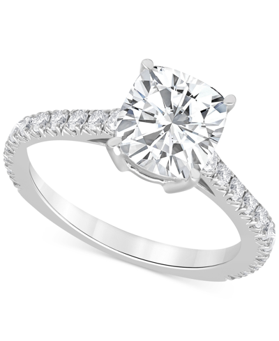 Shop Badgley Mischka Certified Lab Grown Diamond Engagement Ring (2-1/2 Ct. T.w.) In 14k White Gold