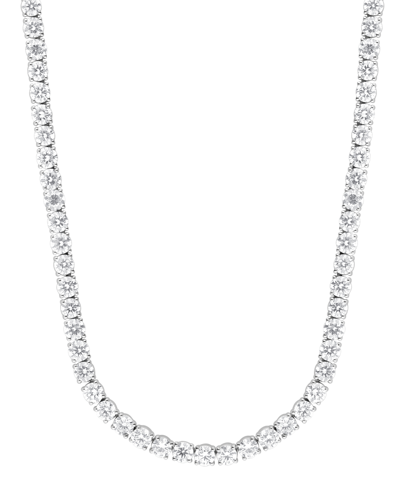 Shop Badgley Mischka Lab Grown Diamond 18" Tennis Necklace (28-1/2 Ct. T.w.) In 14k White Gold